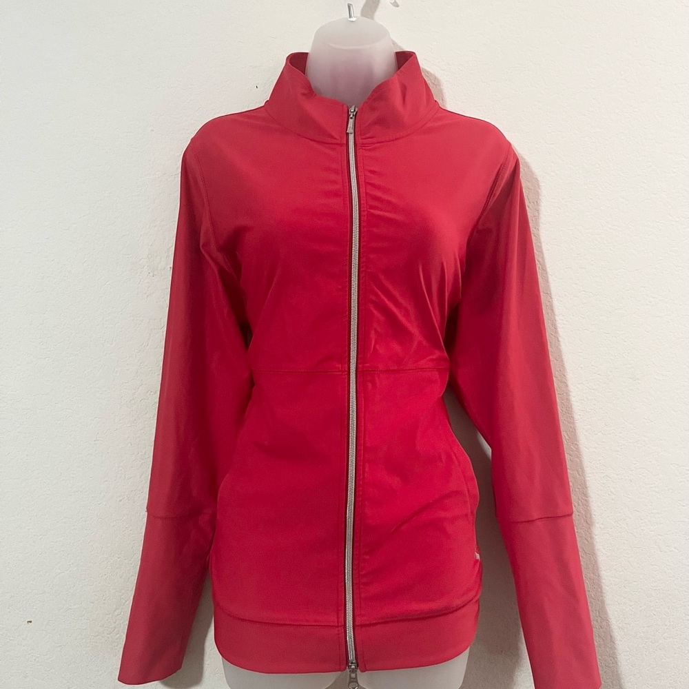 Women's Red Zip-Up Jacket